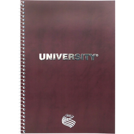 Τετράδιο Σπιράλ SKAG University Silver 17x25cm 2 θεμάτων 100 Φύλλων  (292498) (Διάφορα χρώματα)